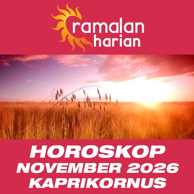 Horoskop bulanan untuk November 2026 untuk Kaprikornus