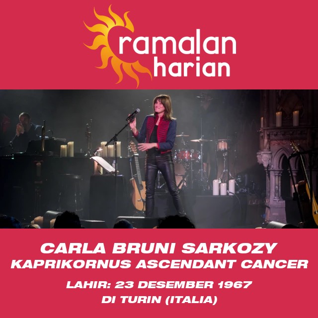 Memahami Karakter Sifat Capricorn Carla Bruni Sarkozy