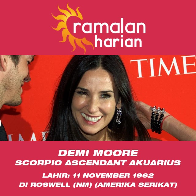 Zodiak Scorpio: Profil dan Karakter Demi Moore