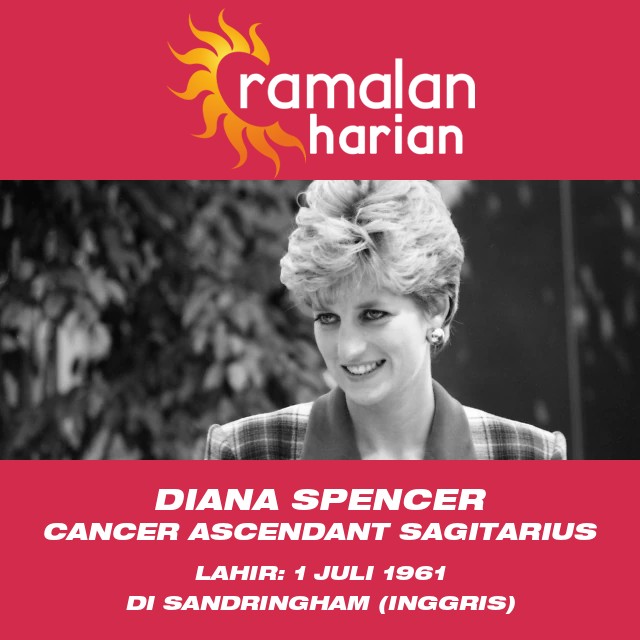 Pengaruh Zodiak Kanker pada Diana Spencer