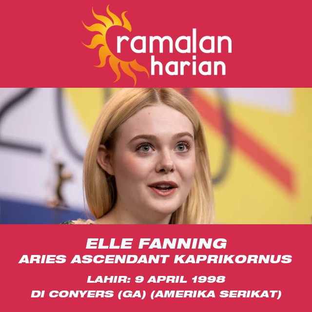 Elle Fanning: Bintang Aries yang Enerjik