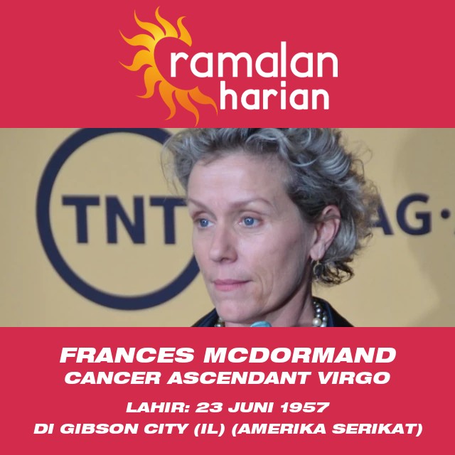 Menjelaskan Astrologi Kanker Frances McDormand