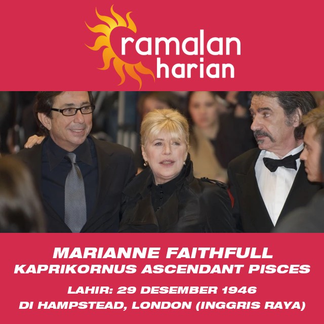 Marianne Faithfull: Hubungan Astrologi Capricorn