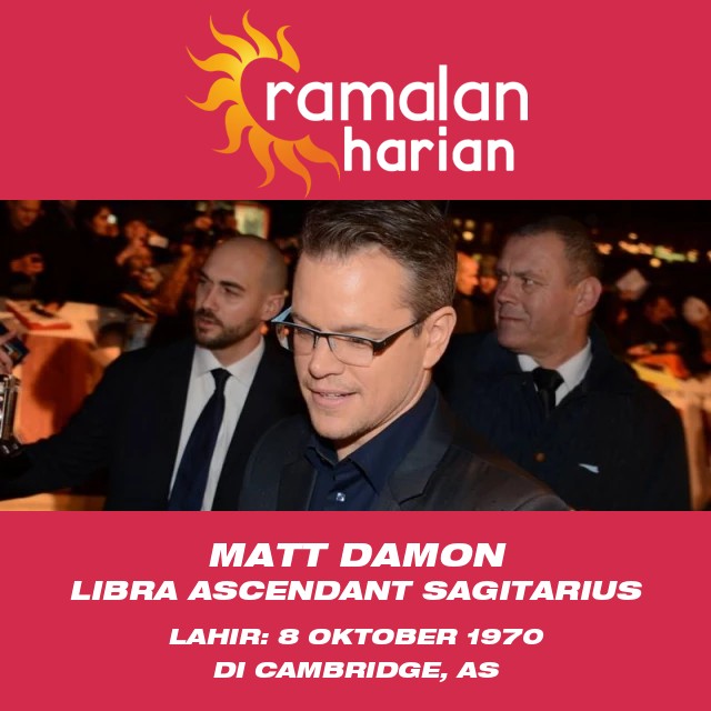 Penjelasan tentang Astrologi Libra Matt Damon