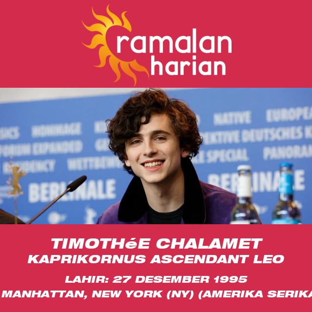 Timothée Chalamet: Profil Astrologi Zodiak Capricorn